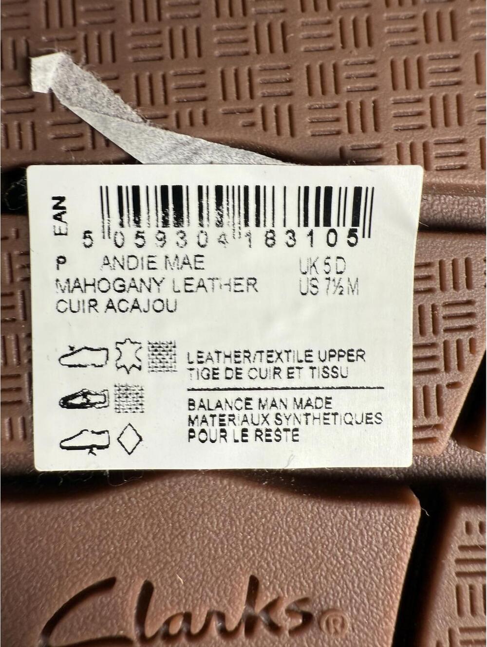 Clarks Andie Go Ankle Boots Brown Faux Fur Lined Lace Up Size 7.5 - Picture 8 of 8